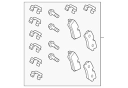 Show details for Genuine Land Rover Brake Pads Rear Kit Lini Disc Pad Set LR162042 Picture of Genuine Land Rover Brake Pads Rear Kit Lini Disc Pad Set LR162042